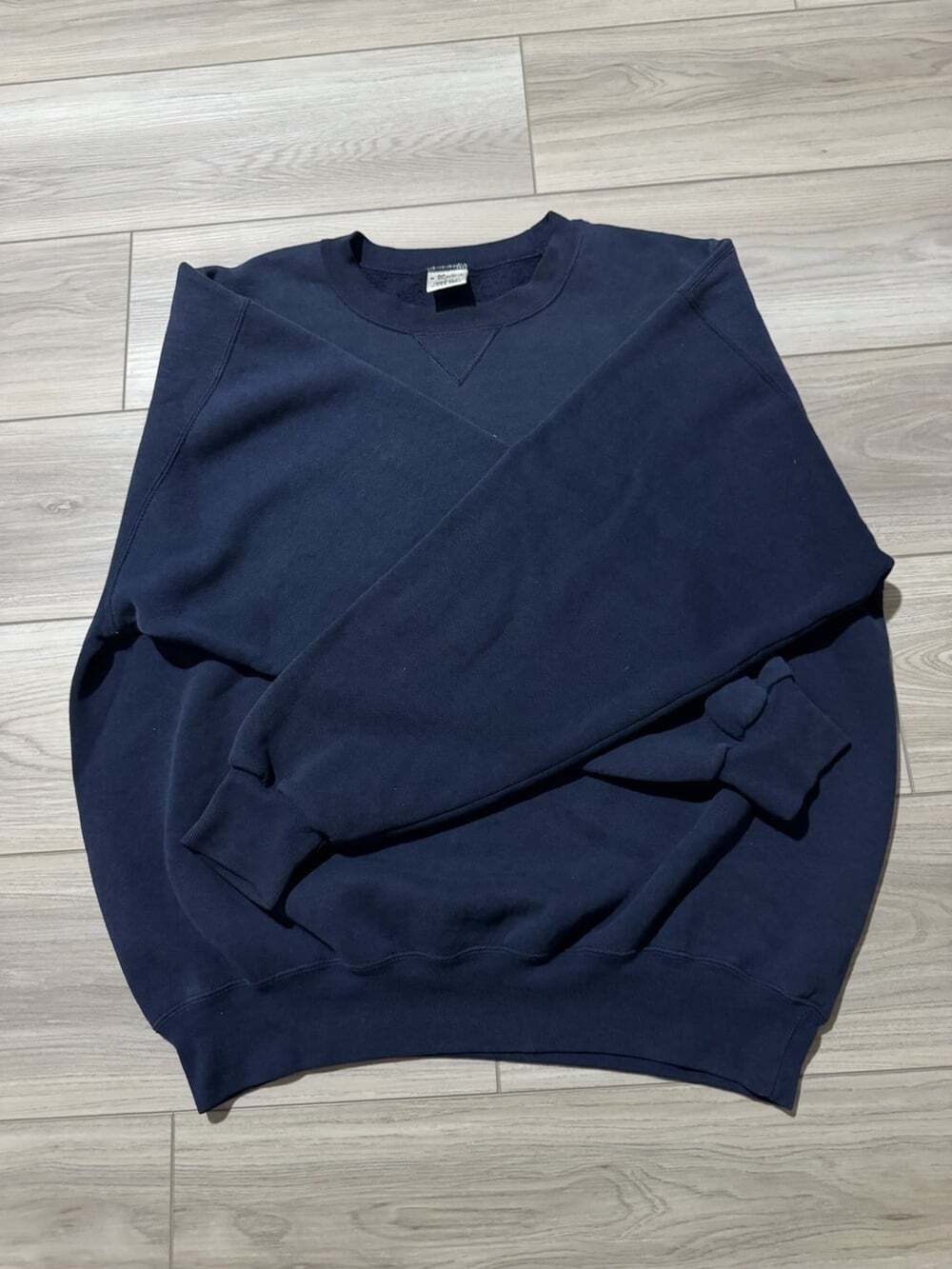 Vintage 90s Napa Valley A Grape Place Crewneck Sweatshirt Navy Wine Country L - Picture 5 of 10